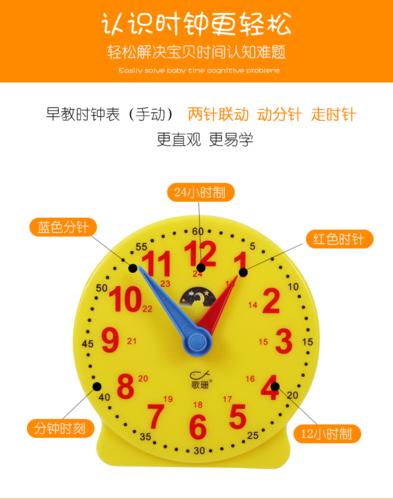 小小时钟，大大智慧 一二年级数学钟表模型教具选购指南